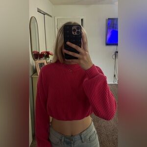 Women's Pink Knit Sweater